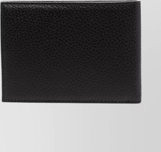 Emporio Armani pebbled leather bifold wallet