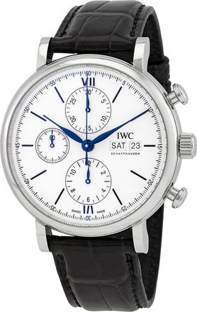 IWC Pre-owned IWC Portofino Chronograph Automatic Silver Dial Mens Watch IW391024