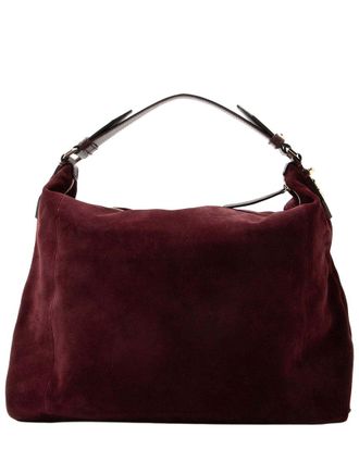 Jimmy Choo London Red Suede Ana Hobo (Authentic Pre-Loved)