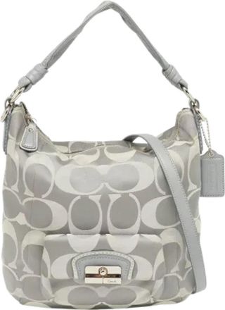 Coach Pre-owned Handbags, female, Gray, Size: ONE SIZE Pre-owned Fabric handbags