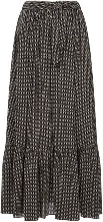 Chloé Rokken, Dames, Zwart, S, Zwarte Bedrukte Midi Rok