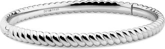 Devata Rope Bangle Bracelet in Rhodium Plated Sterling Silver at Nordstrom, Size Medium