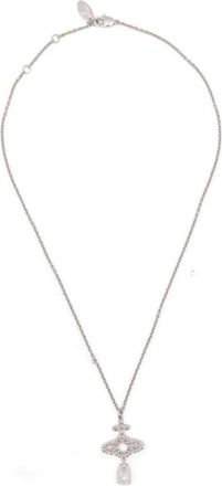 Vivienne Westwood Orb Pendant Necklace with Sparkling Stones
