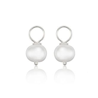 Lily & Roo Silver Small Pearl Drop Pair