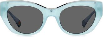 Polaroid PLD 6199/S/X Polarized MVU/M9 Womens Sunglasses Blue Size 50