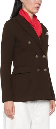 Circolo 1901 Dubbelrijige Blazer - Dames - Blazers - Bruin - M - Jassen