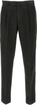 PT01 Pt01, Broeken, Heren, Groen, 2Xl, Katoen, Rechtgesneden katoenen broek