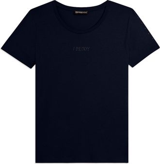 Freddy T-shirt manica corta con dettaglio cut out e strass