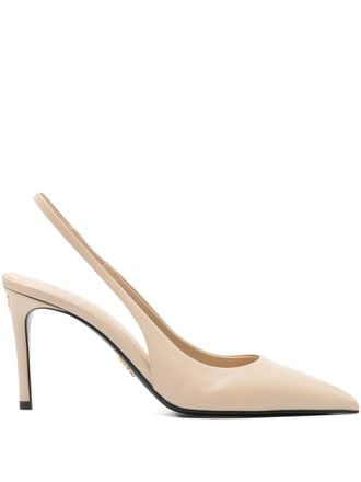 Prada slingback-strap pointed pumps - Neutrals