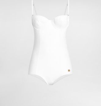 Dolce & Gabbana Intero Balc. Imb. - Woman Swimwear White Jersey 4