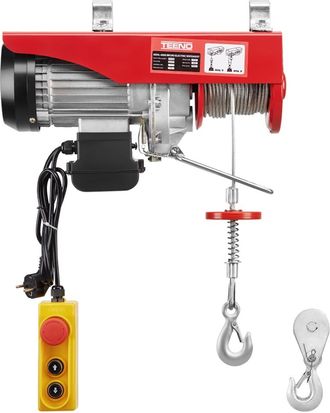 OEM Polipasto El&eacute;ctrico De 1450 W Y 20 M, Elevador De Sobrecarga, Cabrestante El&eacute;ctrico De 220 V, Suspensi&oacute;n Simple Y Doble, 400 Kg/800 Kg, 6 M/min 12 M/m