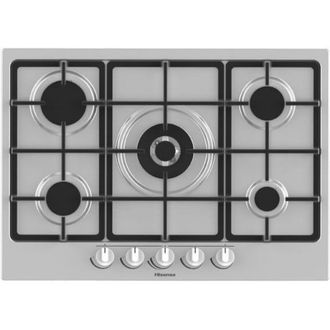 Hisense GM773XF piano cottura Acciaio inossidabile Da incasso Gas 5 Fornello(i)
