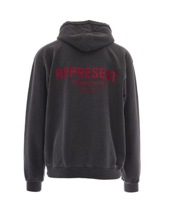 Represent Mens Sweatshirt Owners Club Washed Black Cotton Sweatshirts Sweater