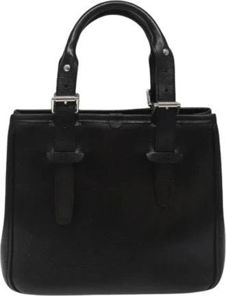 Burberry Pre-owned Hand Bag - Dames - Vintage Handtas - Zwart - ONE Size - Leer - Vintage
