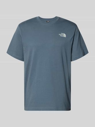 The North Face Relaxed Fit T-Shirt mit Logo-Print in Rauchblau, Gr&ouml;&szlig;e XXL