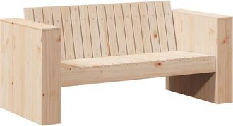 vidaXL Vidaxl - Sof&aacute; De Jard&iacute;n Marr&oacute;n 134 X 60 X 62 Cm Madera Maciza De Pino