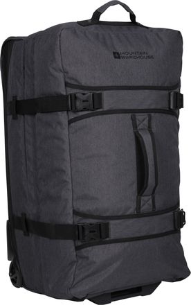 Mountain Warehouse Wander Unisex Wheelie Bag with Zipped Pockets Holiday Suitcase Charcoal - One Size