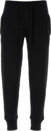 Dolce & Gabbana Black wool blend joggers