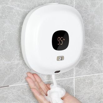 OEM Dispensador De Jab&oacute;n De Pl&aacute;stico Con Sensor El&eacute;ctrico, De Pared, Autom&aacute;tico, Con Indicador De Tiempo Para Ba&ntilde;o/cocina (gris)