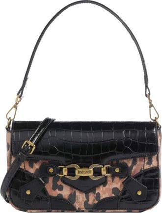 Just Cavalli Snake Bite Bag - Dames - Handtassen - Bruin - ONE Size - Leer - Tassen