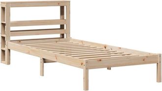 vidaXL Estructura De Cama Sin Colch&oacute;n Madera Maciza Pino 75x190 Cm Vidaxl
