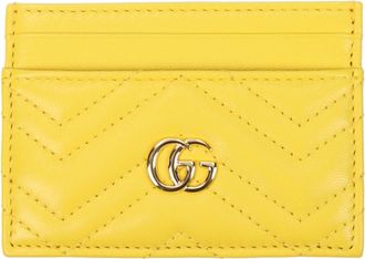 Gucci Donnas Portadocumenti In Pelle Gialla