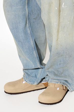 Birkenstock Suede Shoes Utti Slip On, Mens, Brown