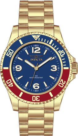 Invicta Specialty 69723 Herenhorloge - Quartz Uurwerk - Roestvrij Staal met Blauwe Wijzerplaat - 40 mm