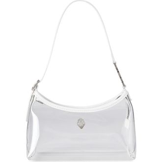 Kurt Geiger Kurt Mini Vinyl Shoulder Bag in Clear White at Nordstrom