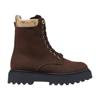 Alviero Martini 1A Classe Anfibio Combat Stivali - - Shoes - Donna - Marrone - 38 EU