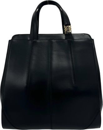 Loewe Black Leather Tote Bag (Pre-Owned)