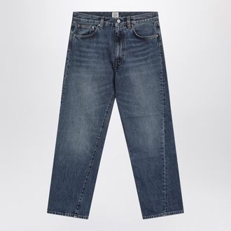 Toteme Jeans in denim blu effetto washed