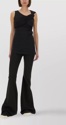 Rick Owens sahara draped asymmetric sleeveless slim fit