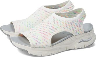 Skechers Arch Fit - Catchy Wave Womens Shoes White : 10 B - Medium