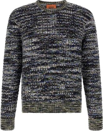 Missoni Crew Neck Sweater - Heren - Ronde hals truien - Veelkleurig - 2XL - Wol - Truien & Vesten