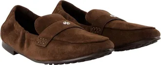 Tory Burch Womens Ballet Loafer Brown Calfskin