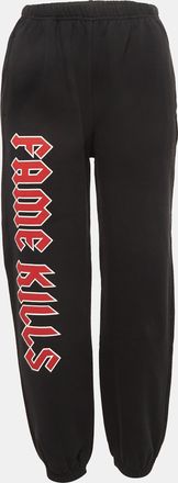 Adaptation Black Printed Cotton Knit Sweatpants