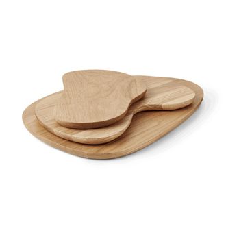 Ferm Living Cairn Servierbretter / Holzbrett, Eiche (3er-Set)