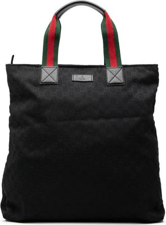 Gucci Pre-owned Gucci GG Canvas Web Vertical Tote Ladies 131233 002404