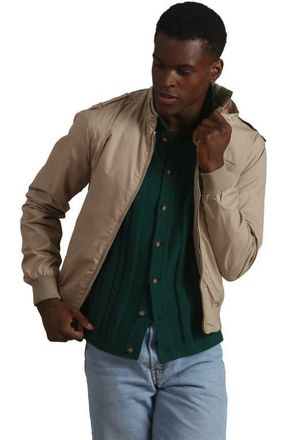 Members Only Classic Iconic Racer Jacket in Khaki at Nordstrom, Size Xx-Large