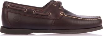 Timberland Mens Cedar Bay Boat Shoes in Brown Leather - Size UK 11.5