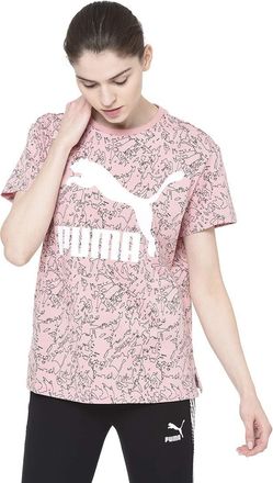 Puma Puma T-Shirt Classics Logo Pink White