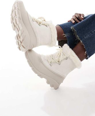 Sorel Snow - Angel - Stivali invernali bianco sporco e grigio chiaro