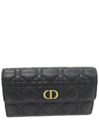 Dior Calfskin Long Wallet Black (Authentic Pre-Loved)