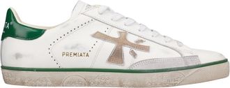 Premiata Steven Sneakers - Heren - Sneakers - Wit - 44 EU - Leer - Schoenen