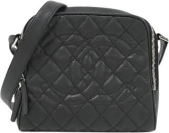 Chanel Pre-owned Grained Calf Shoulder Bag - Dames - Vintage Schoudertas - Zwart - ONE Size - Leer - Vintage