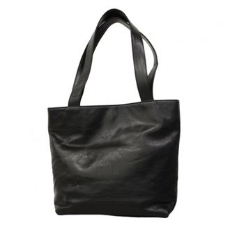 Chanel Black Leather Tote Bag (Pre-Owned)