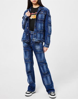 Dsquared2 Tactische Jeans Denim Jas