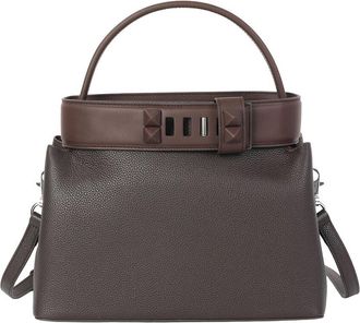 Tiffany & Fred Structured Leather Top Handle Satchel
