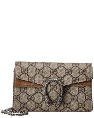 Gucci Dionysus Mini Gg Supreme Canvas & Suede Vrossbody